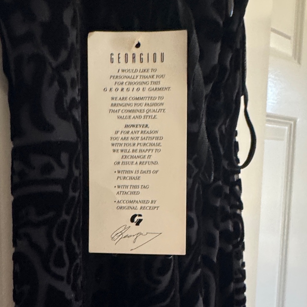 Georgiou Black Backless Dress